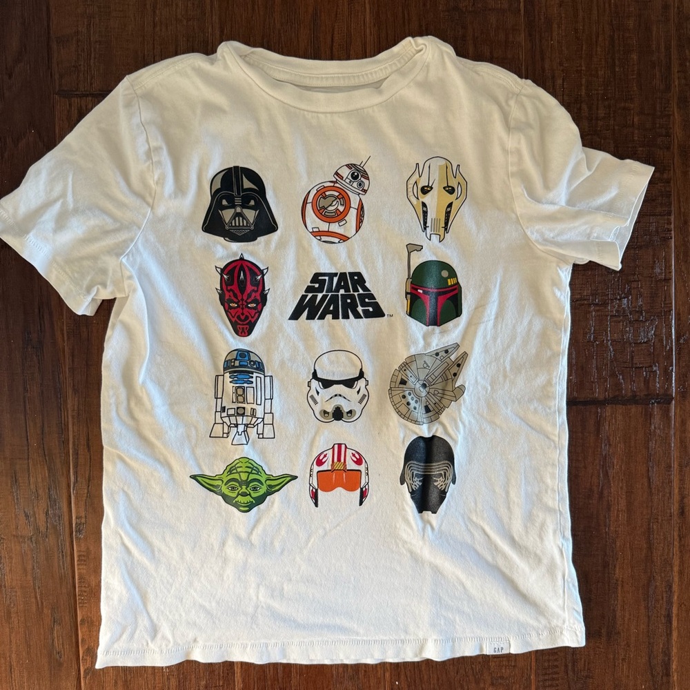 GAP Kids White Star Wars Character Tee